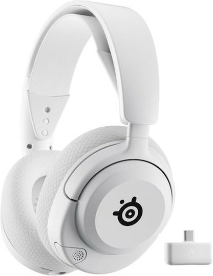 SteelSeries Arctis Nova 5P Wireless Over Ear Gaming Headset with Connection Bluetooth White