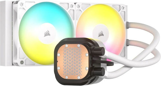Corsair Nautilus 240 RS Water Cooling AIO CPU with 2 120mm Fans and ARGB Lighting White