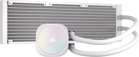 Corsair Nautilus 360 RS Охлаждане AIO CPU с 3 вентилатора 120mm и ARGB осветление бял