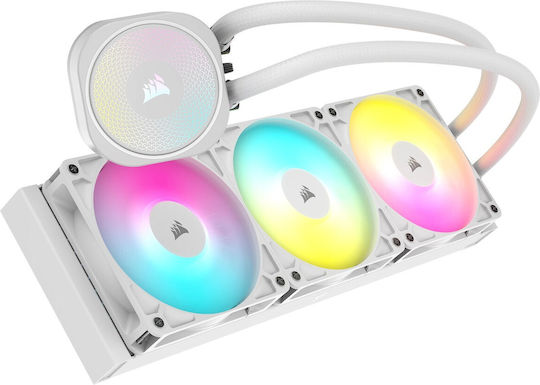 Corsair Nautilus 360 RS Охлаждане AIO CPU с 3 вентилатора 120mm и ARGB осветление бял