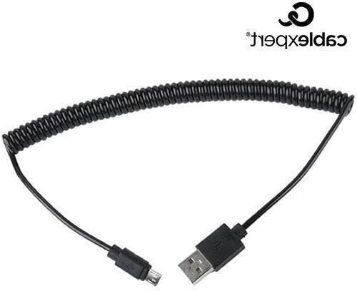 Cablexpert 1.8m Spiral USB 2.0 to micro USB Cable (CC-MUSB2C-AMBM-6)