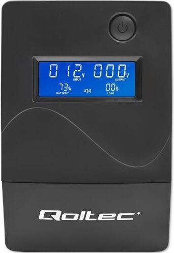 Qoltec 53977 Unitate UPS Linie Interactivă 450VA 240W Cu 2 Prize Schuko