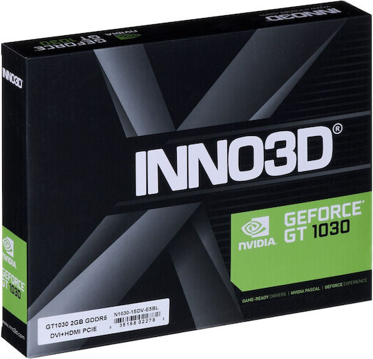Inno 3D GeForce GT 1030 2GB GDDR5 Passive Κάρτα Γραφικών