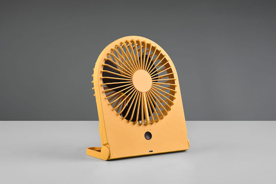 Trio Lighting USB Office/Home Fan with Lighting Yellow R044-83