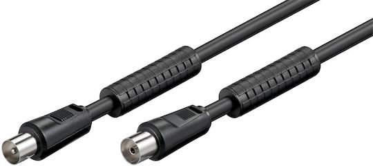 Goobay Antenna Cable Coax male - Coax female Black 5m (50730)