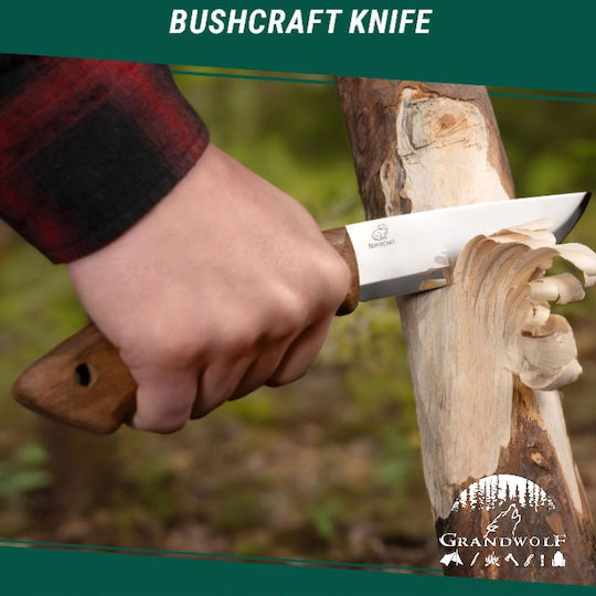 BeaverCraft Cuțit Maro în Husă Din Piele Dune