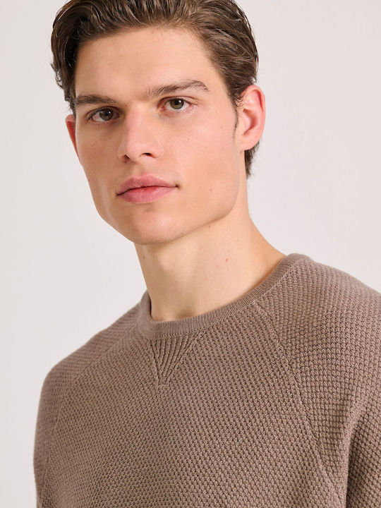 Langarm-Pullover Braun