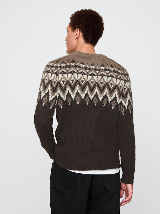 Langarm-Pullover Braun