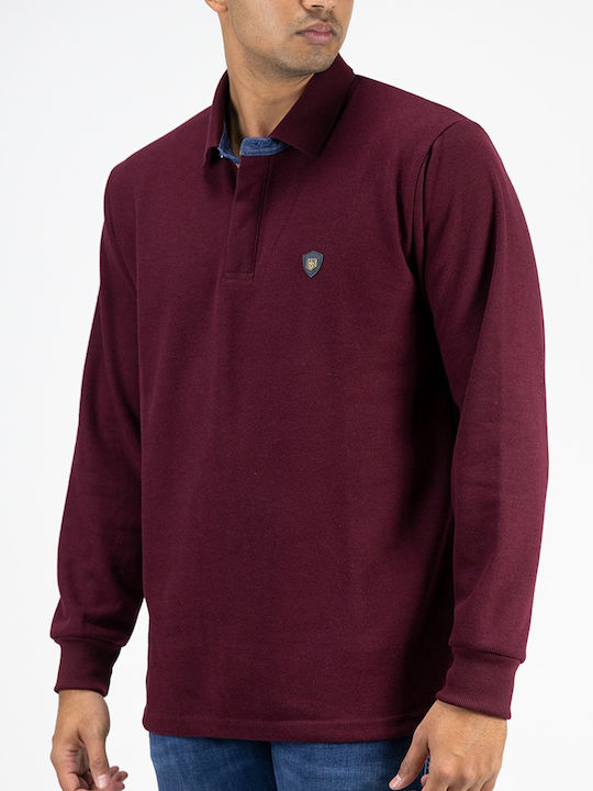 Polo Long Sleeve Blouse Bordo