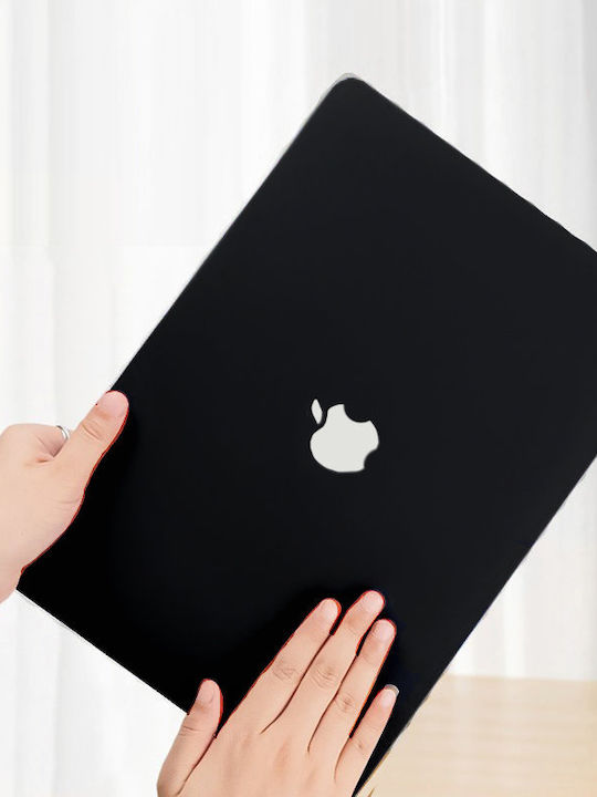 Калъф за Macbook Air 13 A2337 M1 A2179 A1932 Твърд Черен
