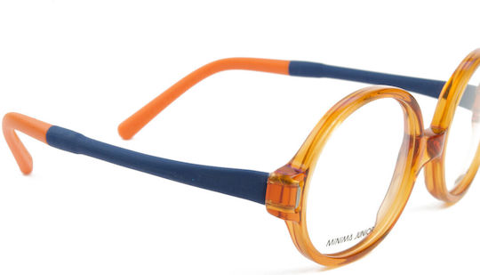 Minima Kindlich Kunststoff Brillenrahmen Orange MINJ23CJ18