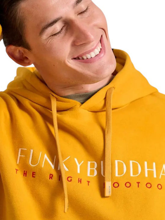 Sweatshirt with Hood Mustard Yellow