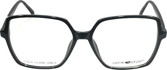 Centrostyle Women's Acetate Prescription Eyeglass Frame Black 0278-53-050-000