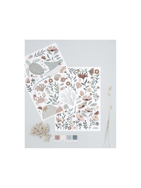 Stickere de Perete cu Flori Oceanice Lilipinso