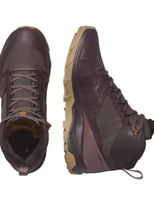 Salomon Winter Outsnap Women's Hiking Burgundy