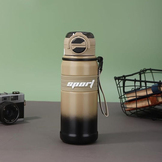 Techsuit Ποτήρι Θερμός Ανοξείδωτο 680ml Γκρι