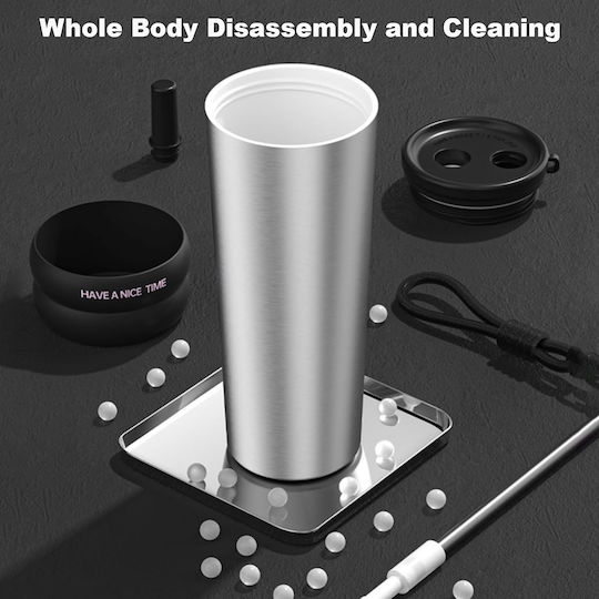 Techsuit Ποτήρι Θερμός Ανοξείδωτο 710ml Γκρι