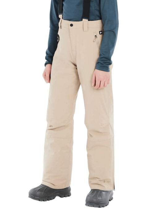 Protest Spiket 4810200-567 Kids Dungarees for Ski & Snowboard Beige