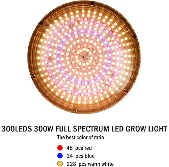 Κρεμαστό Grow Light με 300 LED και Ισχύ 300W