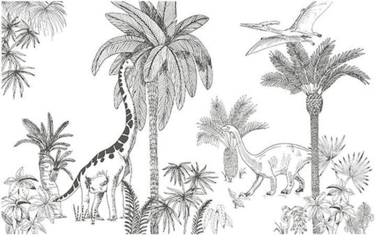 Jurassic Period Wallpaper 4m x 2.48m Lilipinso