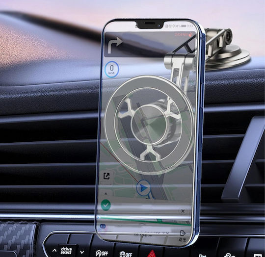 Handyhalterung Auto mit Magnet Silber