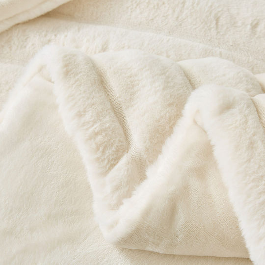 Liolios Home Duvet Cover Set Queen 240x260cm Volcano Cream Liolios Home Duvet Cover Set Queen 240x260cm Volcano Cream