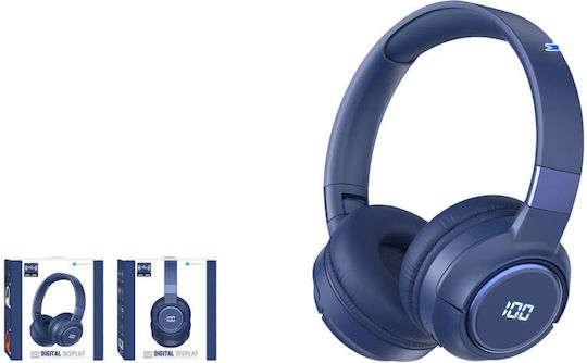 MSL-909 Ασύρματα Bluetooth On Ear Ακουστικά με Ραδιόφωνο Πορτοκαλί