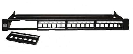 Techly Patch Panel Keystone for Rack 1U 19" with 24 Ports