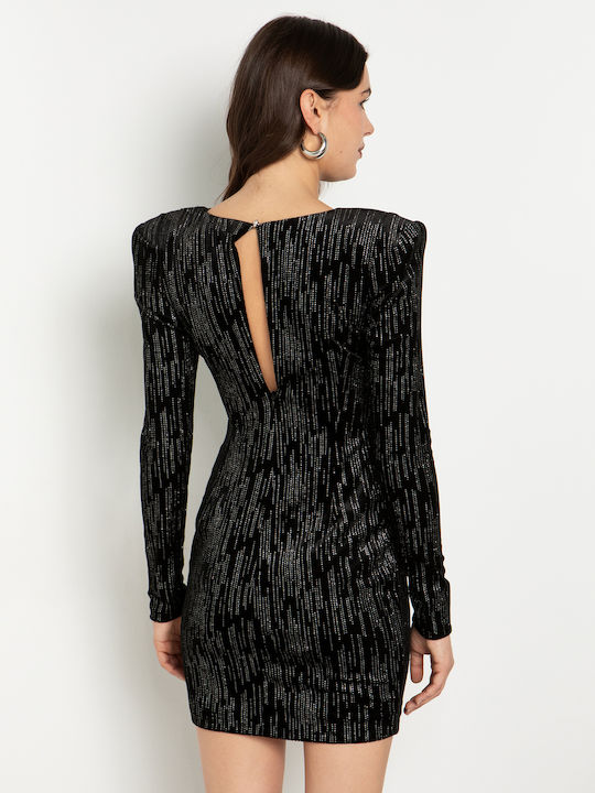 Mini Evening Velvet Black Dress