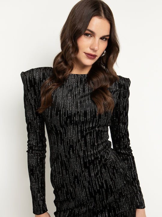 Mini Evening Velvet Black Dress
