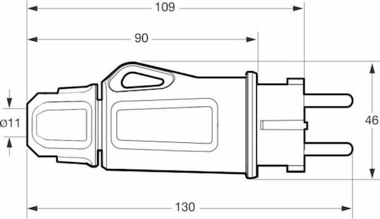 Famatel 250v Steckdosenleiste