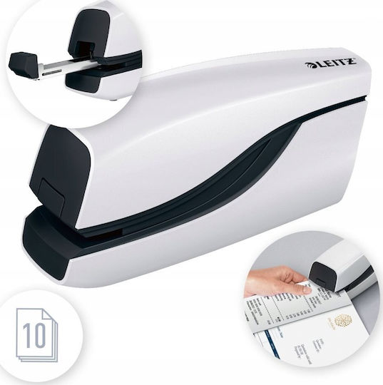 Leitz Electric Stapler Wow White 3l Gw 10k 13490007 4002432122325