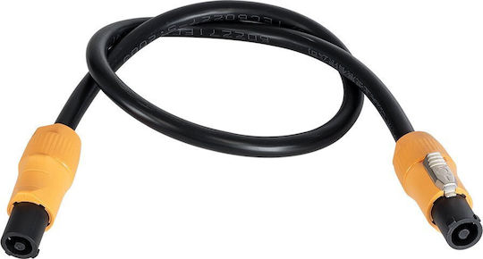 Globostar Spare Part Power Cable 75cm Length Male Female Powercon Connectors Outdoor 41035