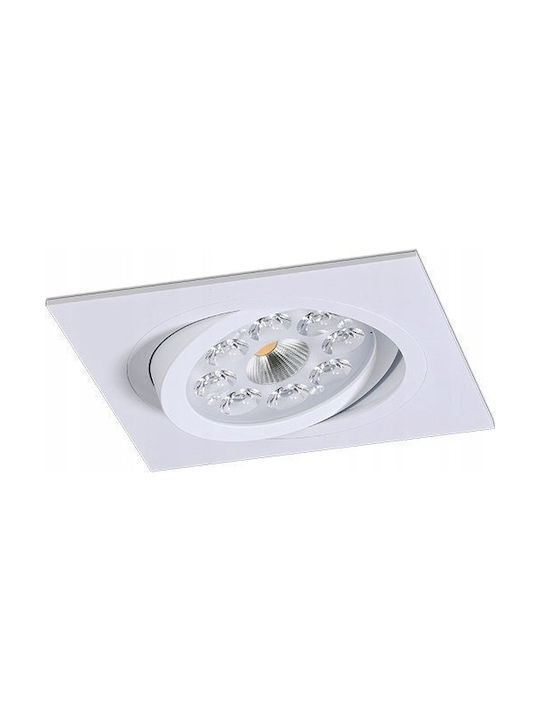 Downlight Recessed Spot with Socket G53 White