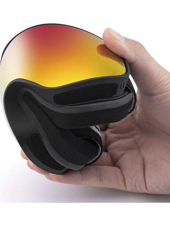 Qunature Ski- & Snowboardbrille Kinder Schwarz mit Linse in Schwarz Farbe