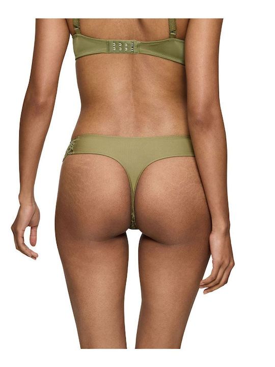 Triumph Amourette Hipster Women's String Martini Olive