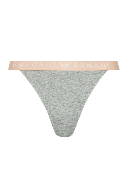 Βαμβακερά Γυναικεία String 2Pack Ανοιχτό Γκρι