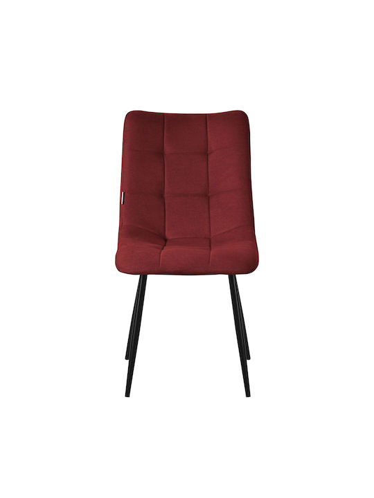 Dining Room Fabric Chair Red 2pcs