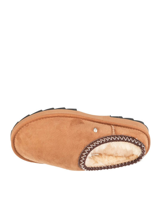 Closed Women's Slippers Brown