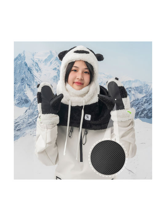 Qunature Kinder Ski- & Snowboardhandschuhe Schwarz