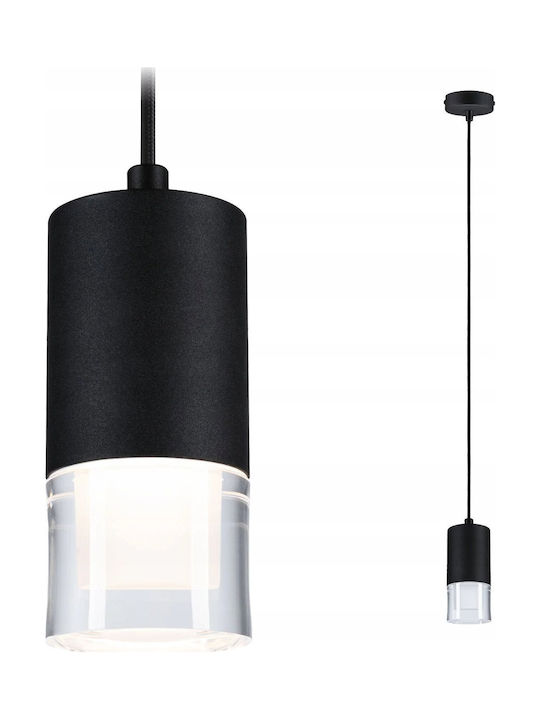 Pendant Light Black LED with Warm White Light