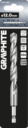 Graphite Drill with Hexagonal Shank for Metal