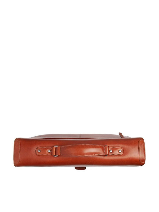 Leather Men's Briefcase Tabac Brown C40.110131