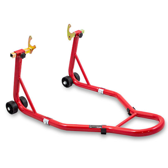Roter Motorrad-Heckständer