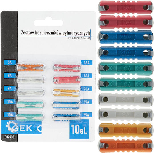 Комплект за безопасност на цилиндри 10 части Geko G02938