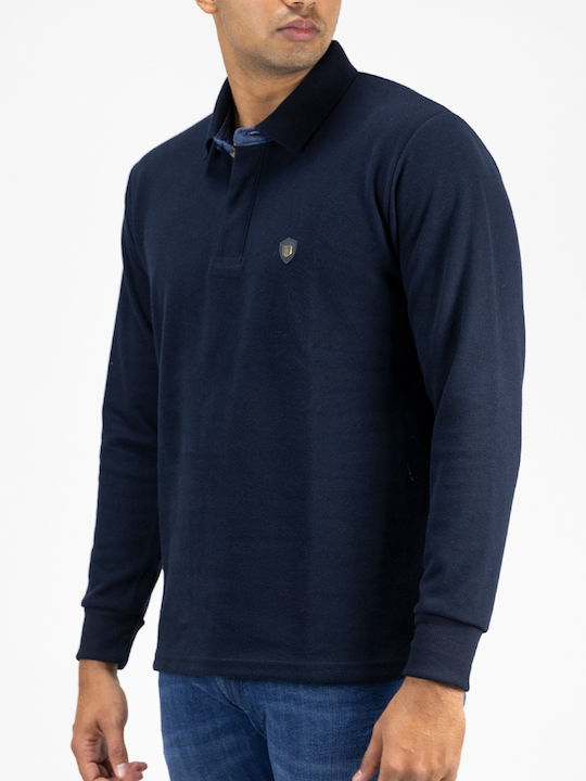 Polo Long Sleeve Blouse Blue
