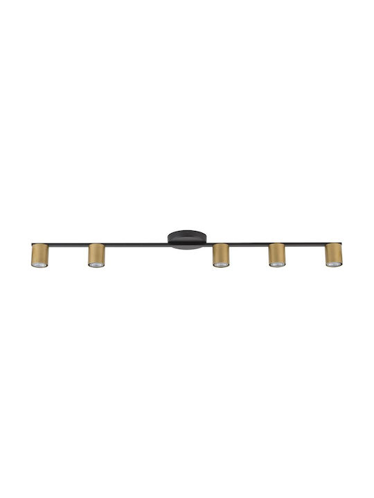 Sigma Metal Light Fixture Spot with 11 Lights in Black Color