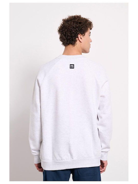 Long Sleeve Athletic Blouse Grey Melange