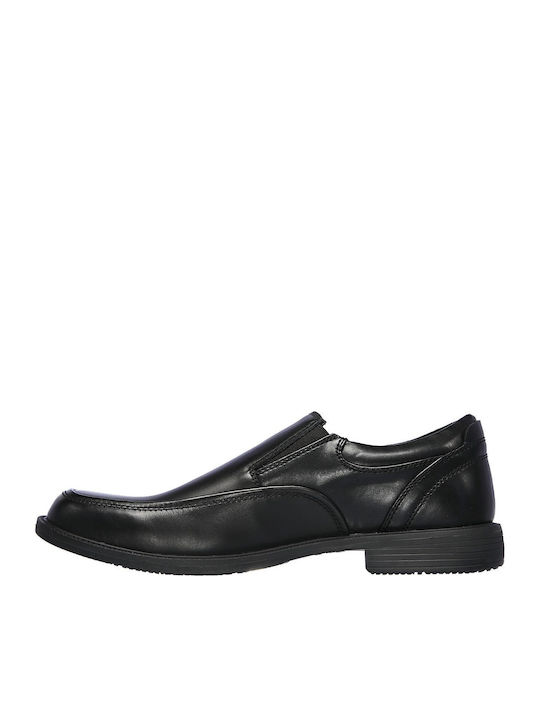Dreston Δερμάτινα Ανδρικά Casual Παπούτσια Μαύρα