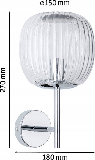 Paulmann Bath Lamp Bathroom with Socket E14 Silver